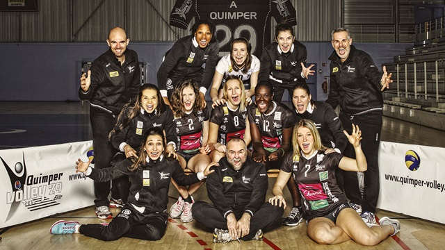 L'équipe féminine 2015 du Quimper Volley